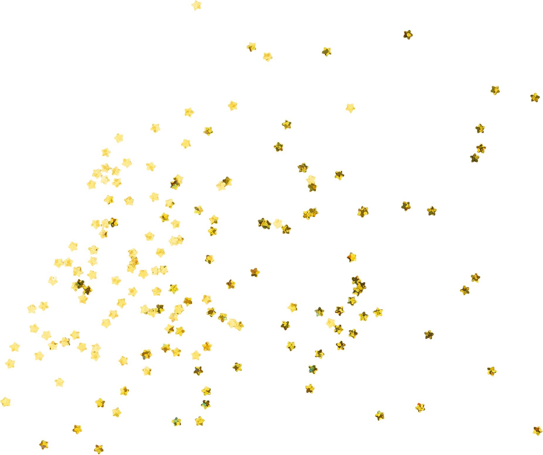Scattered Gold Star Confetti